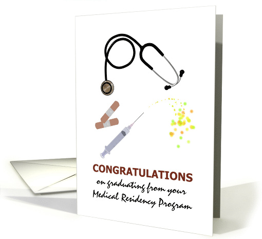 Congratulations Medical Residency Program Graduation card (933973)