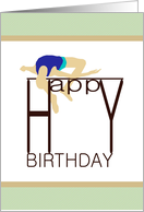 Birthday High Jump card