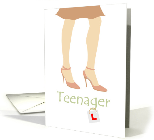 13th Birthday Teen With A Learner Plate card (936518)