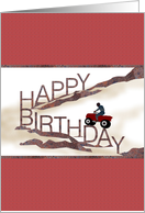 Birthday Quad Bike And Rider card