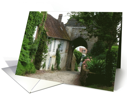 A Pretty Village In Northern France Blank card (936935)
