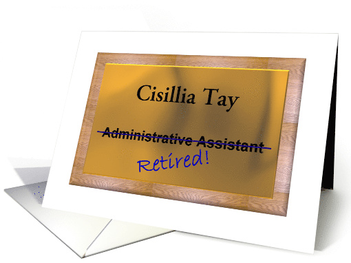 Customizable Invite To Retirement Party For Administrative... (936975)