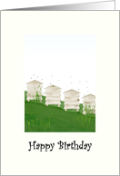 Birthday Beehives And Busy Bees card