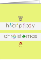 Happy Christmas Christmas Icons card