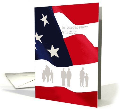 9/11 Remembrance Stars and Stripes card (939431)