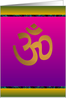 Om A Mystical Sound Of Sanskrit Origin card