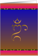 Om A Mystical Sound Of Sanskrit Origin card
