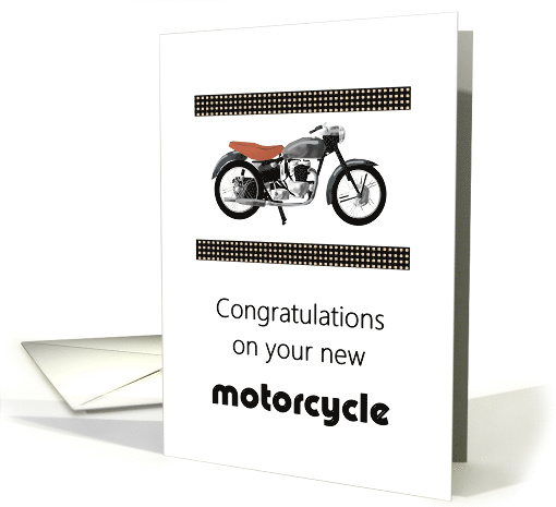 Congratulations On Your New Motorcycle card (941646)