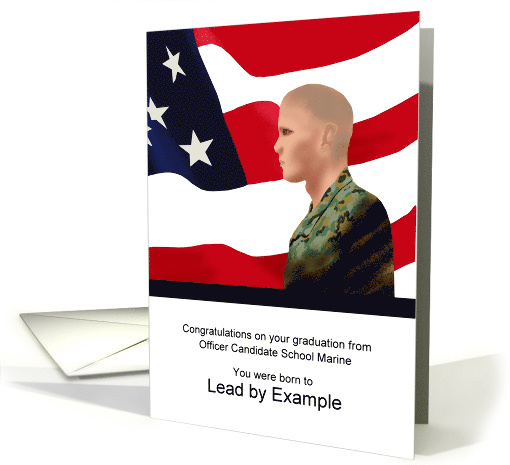 Son Graduation from OCS Marine Lead by Example card (941653)
