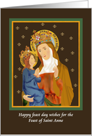 Happy Feast Of St. Anne St. Anne And Mary card