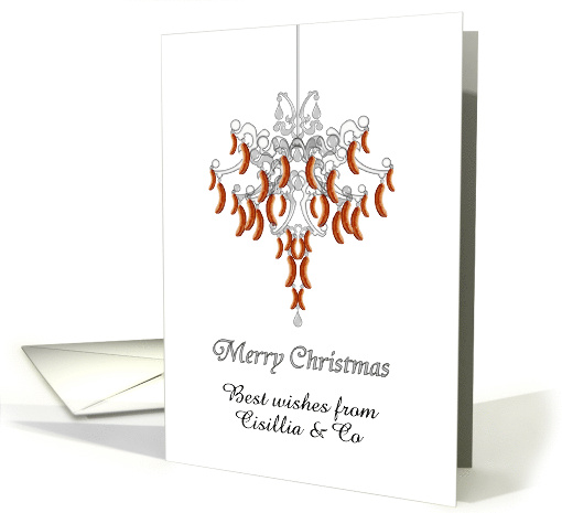 Custom Greeting from Sausage Company Sausage Chandelier card (945504)