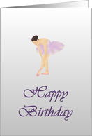 Birthday Pretty Ballerina card