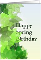 Spring Birthday...