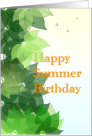 Summer Birthday A Summer’s Day card
