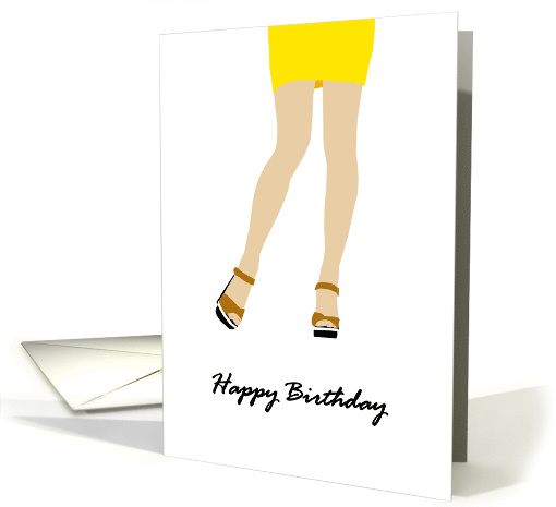 Birthday For Her Catwalk Legs card (946813)