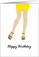 Birthday For Her Catwalk Legs card