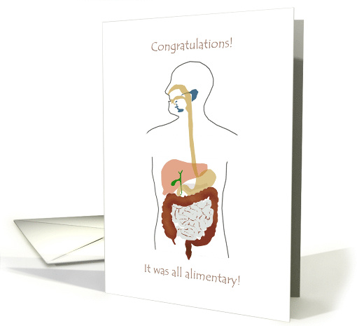 Post Surgery Congratulations It's All Elementary card (949232)