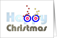 Curling Themed Christmas Curling Stones and Target Areas card