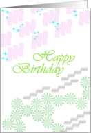 Birthday Pretty Pastel Shapes card