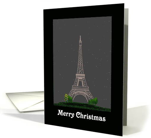 Christmas Greetings From France La Tour Eiffel card (950598)