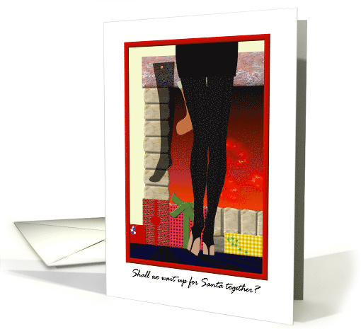 Sexy Christmas Greeting Waiting for Santa card (956771)