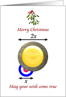 Curling Christmas Large Curling Stone Small Target card