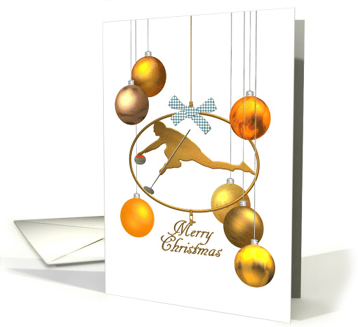 Curling Themed Christmas, Curling Ornament and Baubles card (957353)