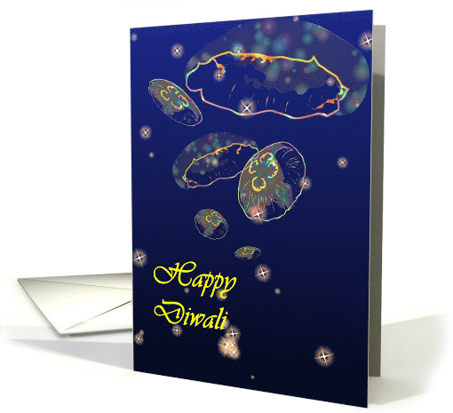 Pretty Lights from Nature's Amazing Creatures, Diwali card (957513)