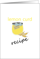 Recipe Card Your Favorite Lemon Curd Recipe card