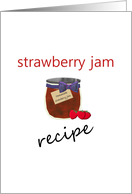 Recipe Card Your Favorite Strawberry Jam Recipe card