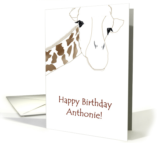 Birthday Greeting for Anthonie card (959815)