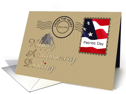 Wedding Anniversary on Patriot Day With Love from the Heart card