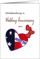 Wedding Anniversary on Patriot Day With Loving Memories card