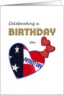 Birthday on Patriot Day, With loving memories card