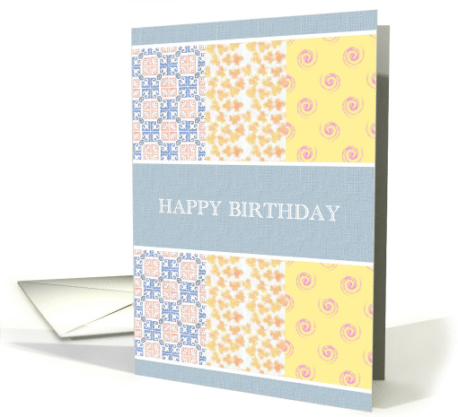 Birthday Patchwork Colors card (960293)