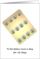 Christmas Greeting from Clinic to Patients Twelve Days of Christmas card