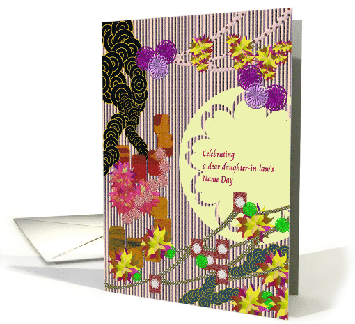 Celebrating Daughter-in-Law's Name Day A Pretty Piece of Fabric card