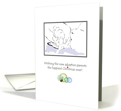 Wishing New Adoptive Parents a Happy Christmas card (965599)