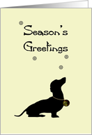 Season’s Greetings Doggy Silhouette card