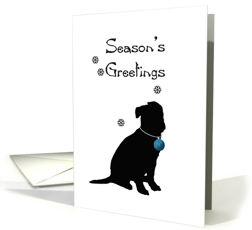 Season's Greetings Doggy Silhouette card (965807)