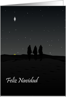 Spanish Christmas Greeting Feliz Navidad Journey Of The Three Kings card