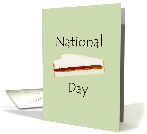 National Sandwich Day Peanut Butter Jelly Sandwich card (968443)