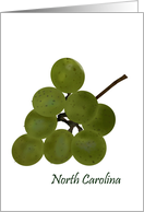 North Carolina Grape State Fruit Symbol Blank card