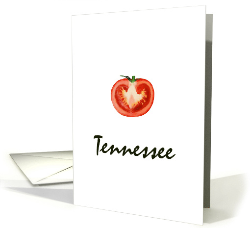 Tennessee Tomato State Fruit Symbol Blank card (969327)