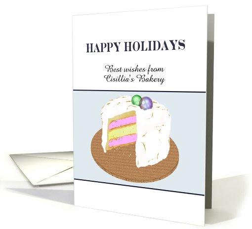 Customizable holiday greeting from bakery to customers,... (969711)