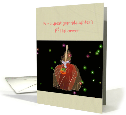 Great Granddaughter's First Halloween A Charmed Candy Apple card