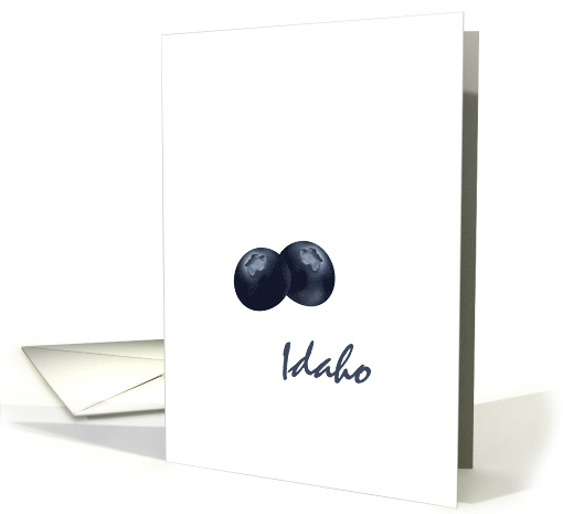 Idaho Huckleberry State Fruit Symbol Blank card (972593)