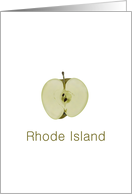 Rhode Island Greening Apple State Fruit Symbol Blank card