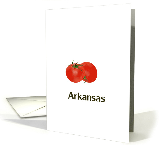 Arkansas Pink Tomato State Fruit and Vegetable Symbol Blank card