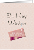 Birthday for Mother-in-Law Warm Wishes card
